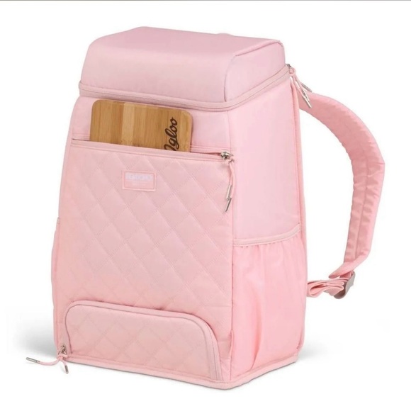 Igloo Cooler Backpack 9QT Leakproof Rose Quartz MaxCold Duo Soft Backpack - Picture 7 of 9